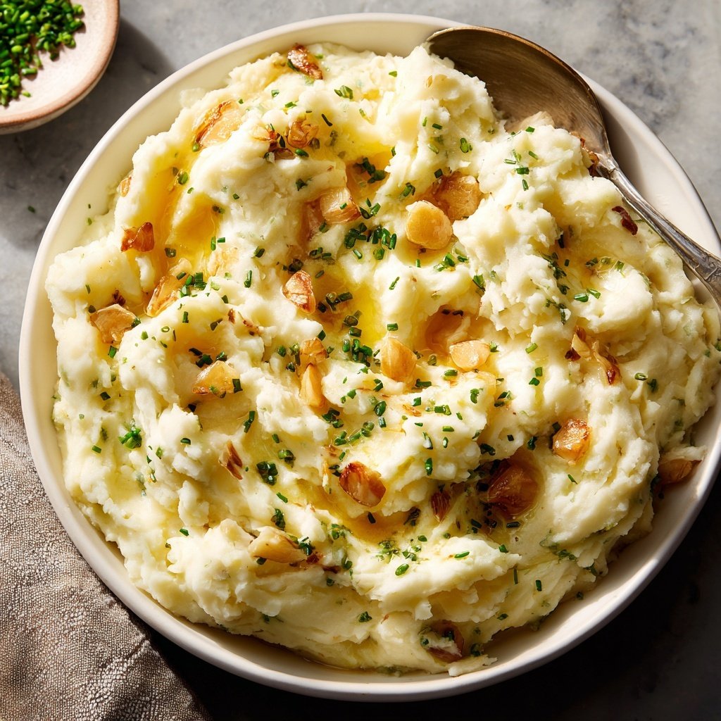 Garlic Mashed Potatoes for Two
