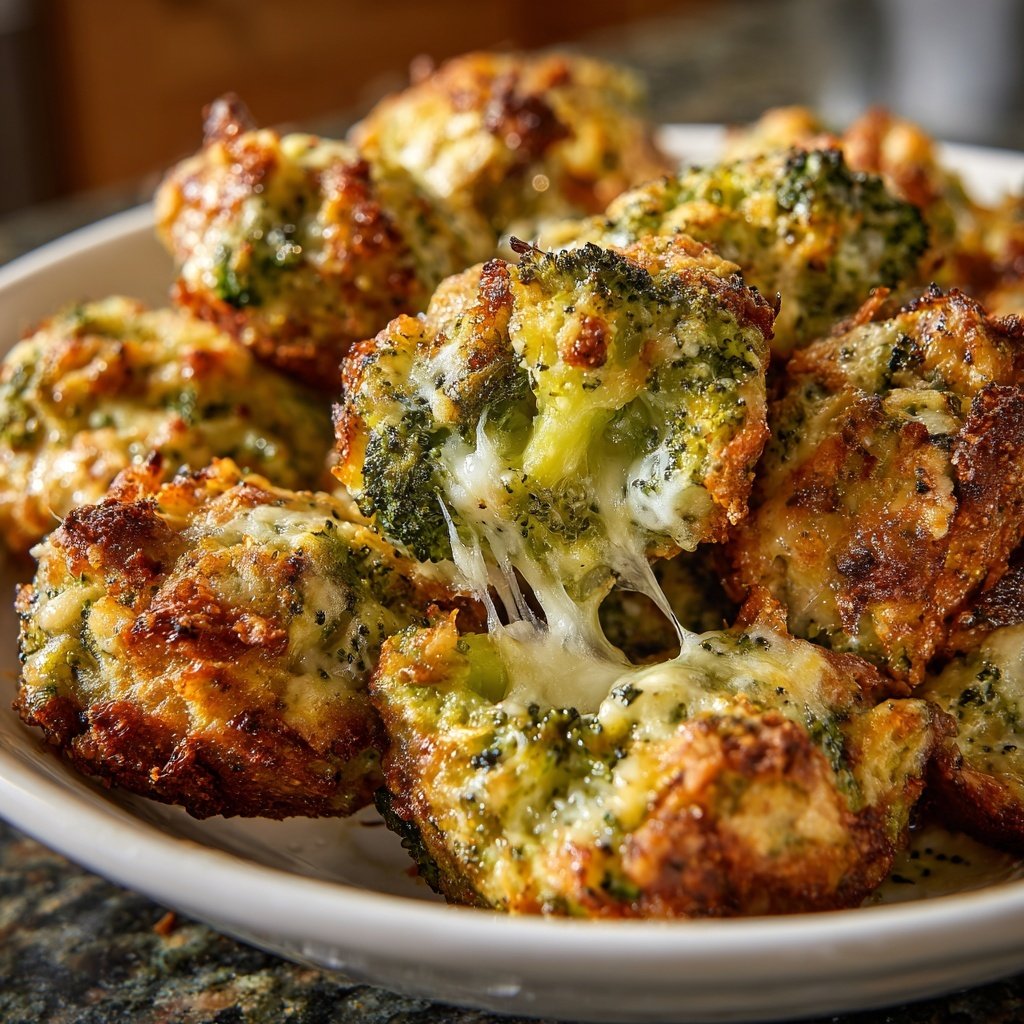 Super Bowl Party Food Cheesy Broccoli Bites