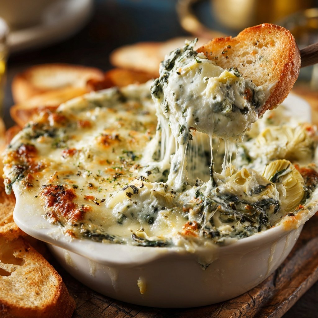 Super Bowl Spinach Artichoke Dip