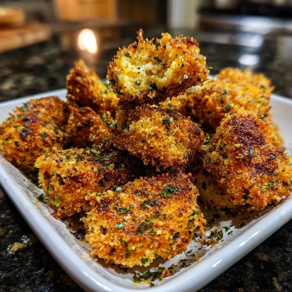 Crispy Parmesan Cauliflower Nuggets