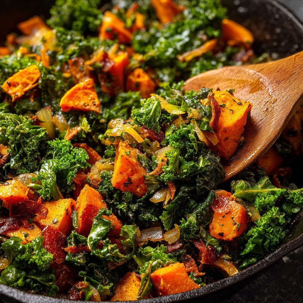 Sweet Potato Kale Skillet
