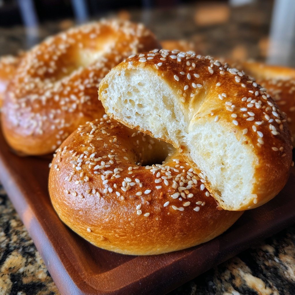 Oven Baked Yogurt Bagels