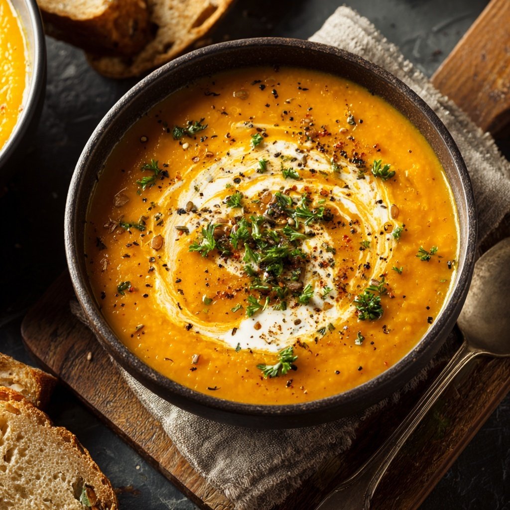 Creamy Lemon Lentil Soup