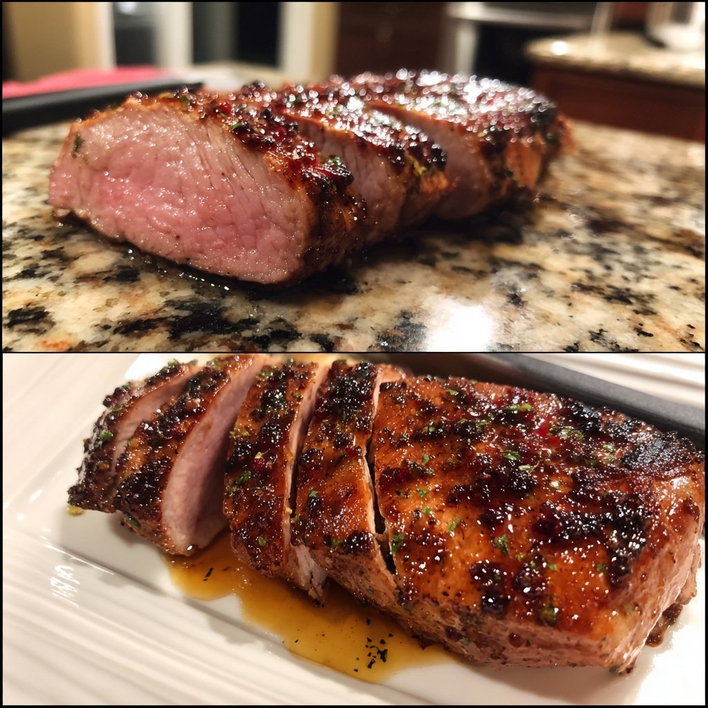 Duck Breast with Pomegranate Glaze