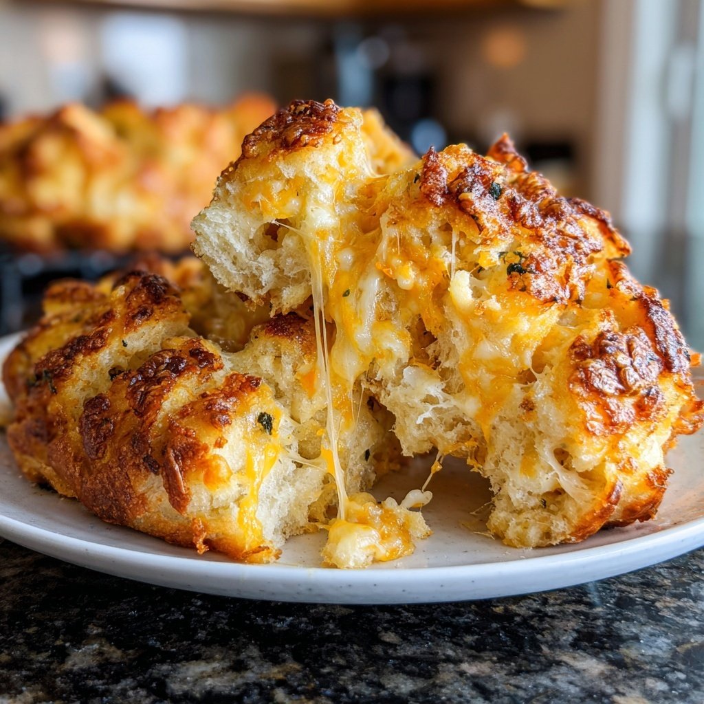 Super Bowl Party Food Cheesy Pull Apart Bread