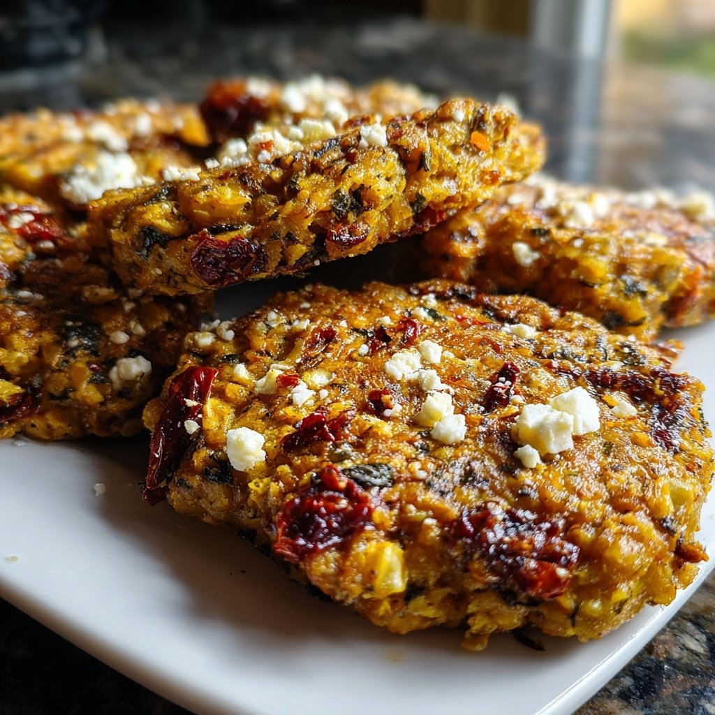 Baked Mediterranean Veggie Patties