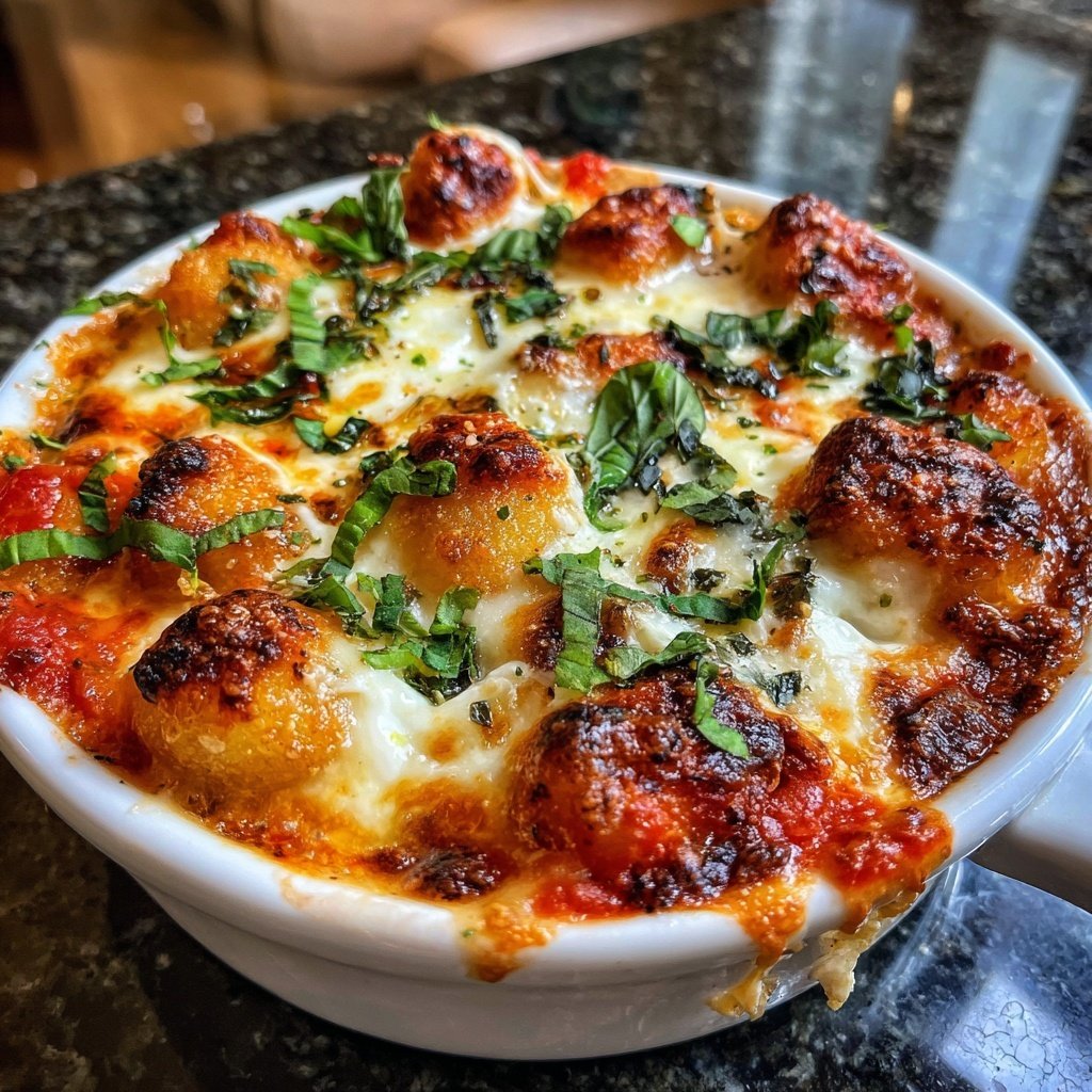 Romantic Baked Gnocchi with Burrata