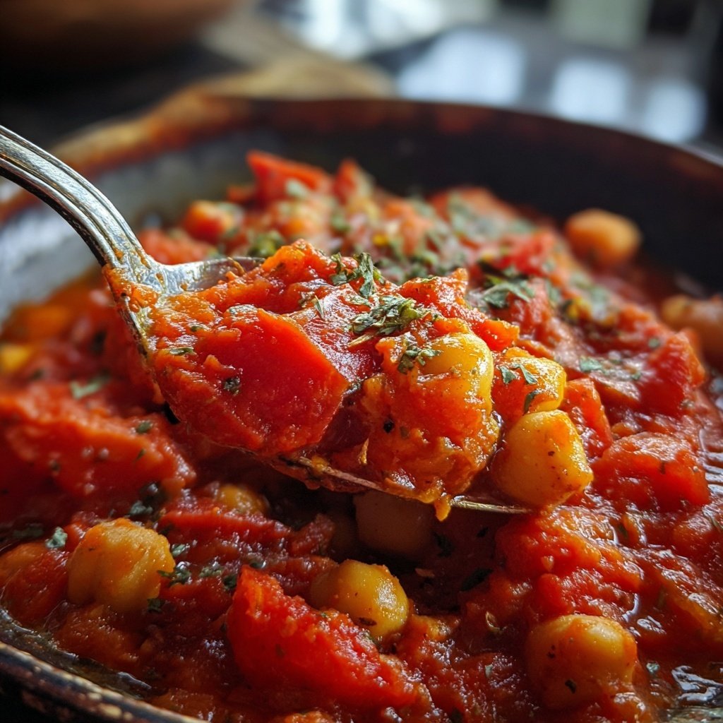 Healthy Dinner Tomato Chickpea Stew