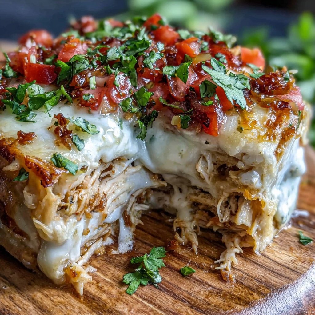 Shredded Chicken Burrito Casserole