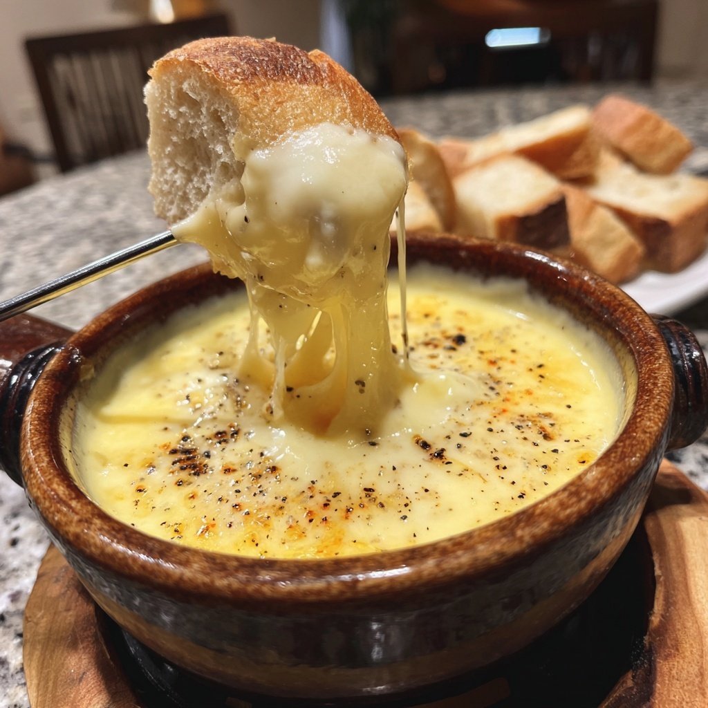Fondue with Fontina and Black Pepper