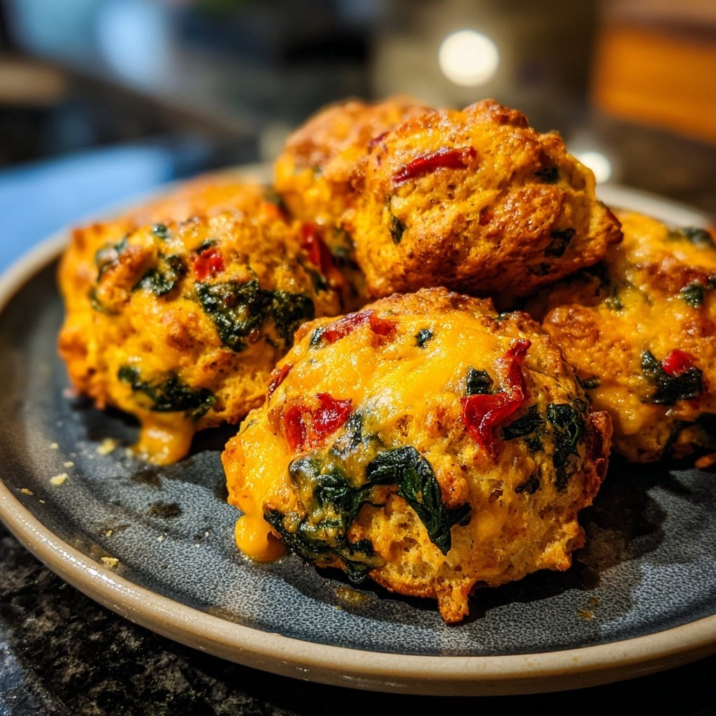 Super Bowl Cheesy Veggie Biscuit Sliders