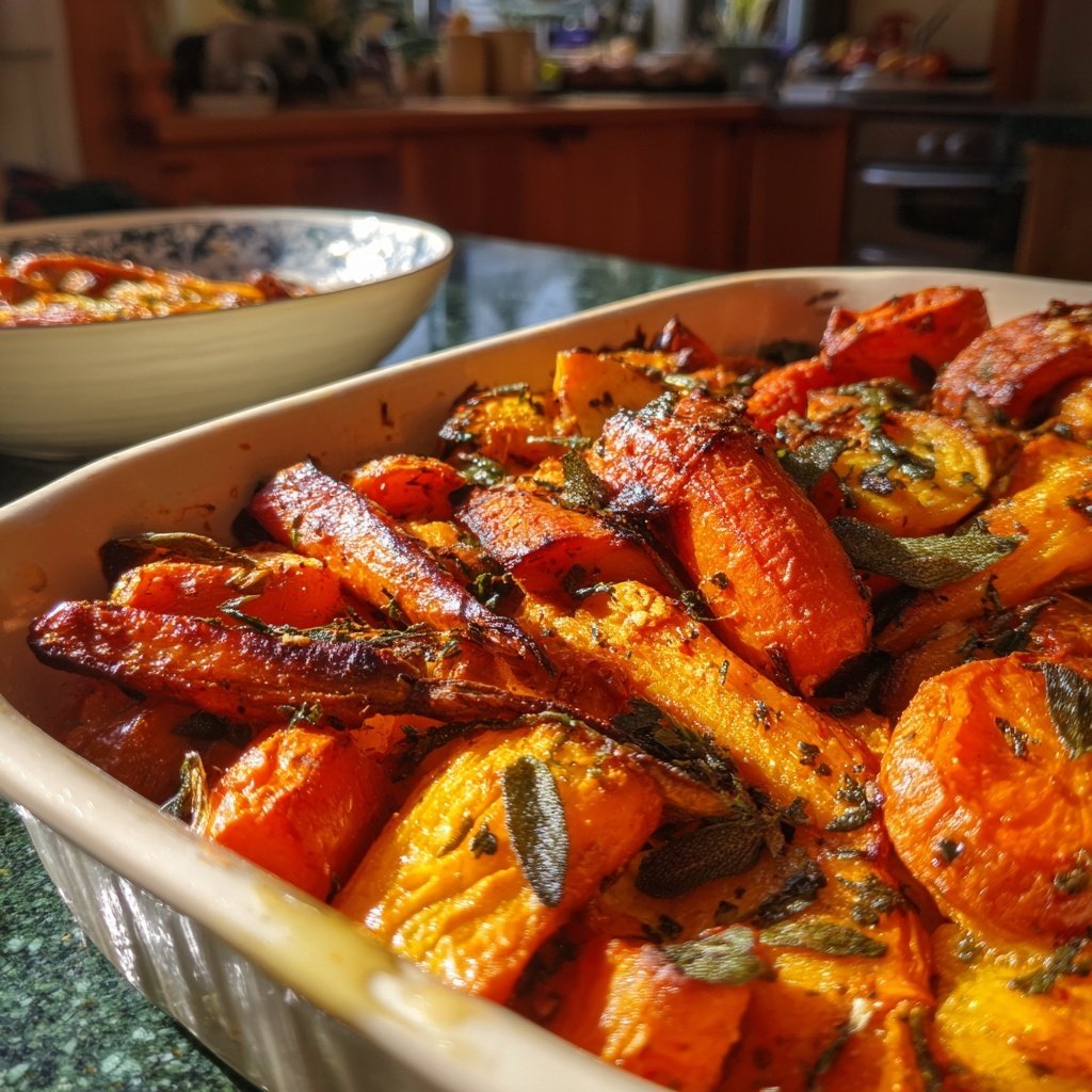 Sunday Roasted Carrot Sweet Potato Bake