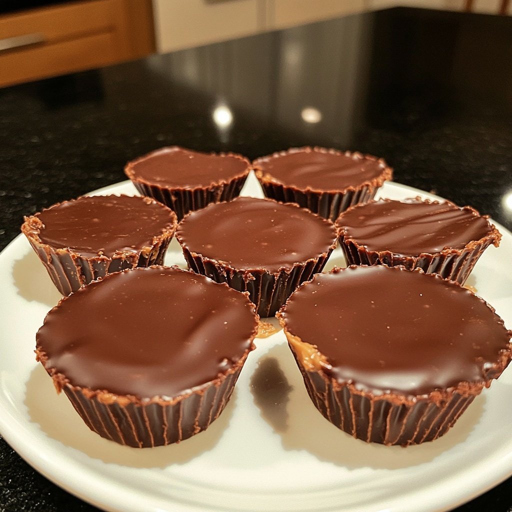 Homemade Peanut Butter Cups with Dark Cocoa