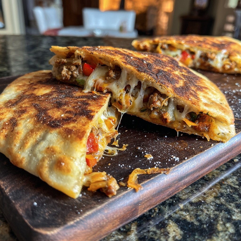 Super Bowl Party Food Stuffed Mini Flatbreads