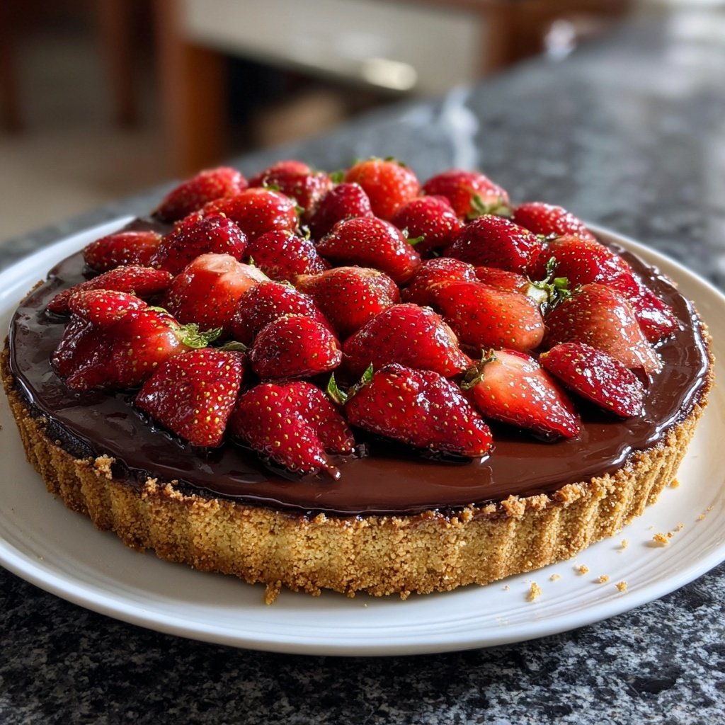 Chocolate Strawberry Tart