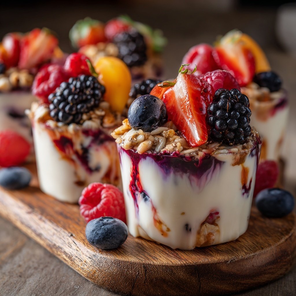 Berry Chia Yogurt Breakfast Cups
