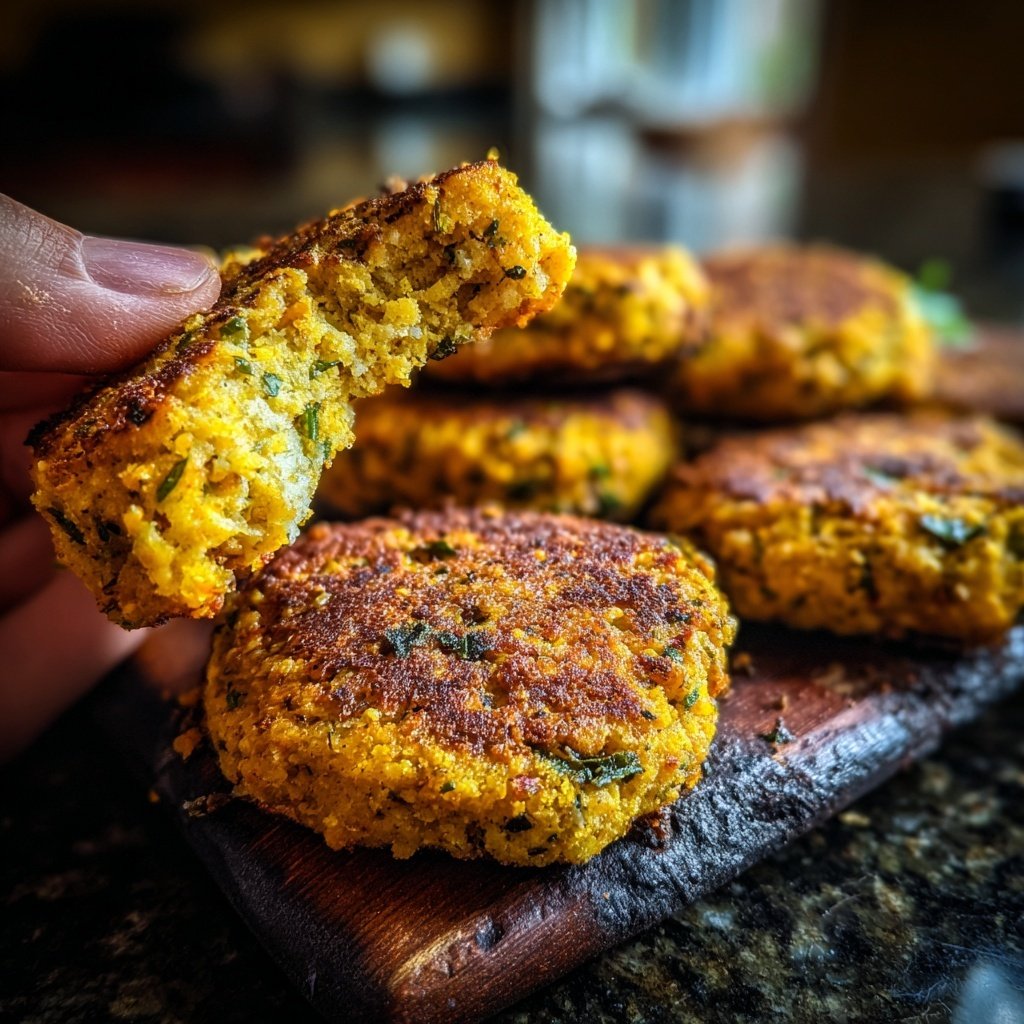 Baked Veggie Chickpea Patties